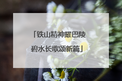 铁山精神耀巴陵 碧水长歌颂新篇