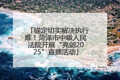 锚定切实解决执行难！菏泽市中级人民法院开展“亮剑2025”直播活动
