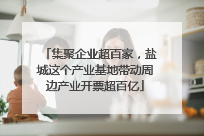 集聚企业超百家，盐城这个产业基地带动周边产业开票超百亿