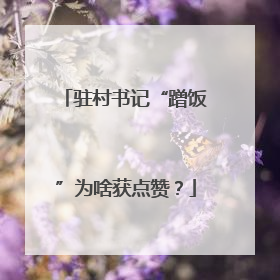 驻村书记“蹭饭”为啥获点赞？