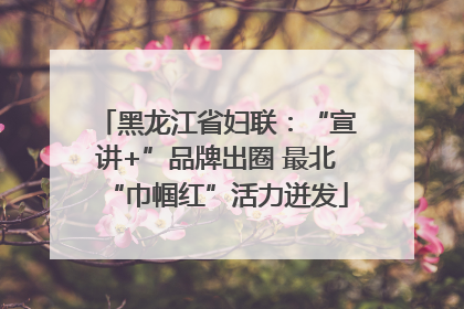 黑龙江省妇联：“宣讲+”品牌出圈 最北“巾帼红”活力迸发