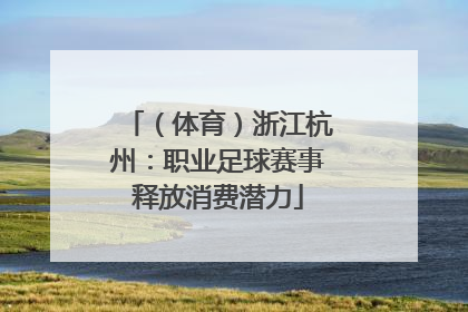（体育）浙江杭州：职业足球赛事释放消费潜力