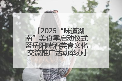 2025“味道湖南”美食季启动仪式暨岳阳啤酒美食文化交流推广活动举办