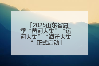 2025山东省夏季“黄河大集”“运河大集”“海洋大集”正式启动