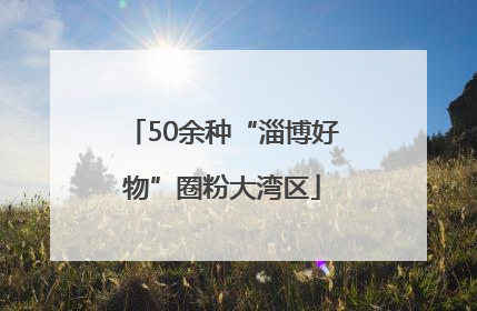 50余种“淄博好物”圈粉大湾区