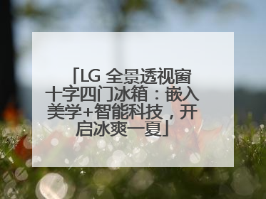 LG 全景透视窗十字四门冰箱：嵌入美学+智能科技，开启冰爽一夏